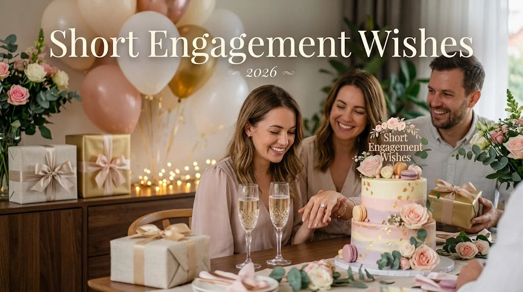 short engagement wishes