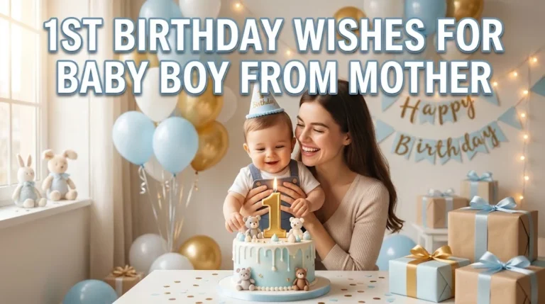 1st birthday wishes for baby boy from mother