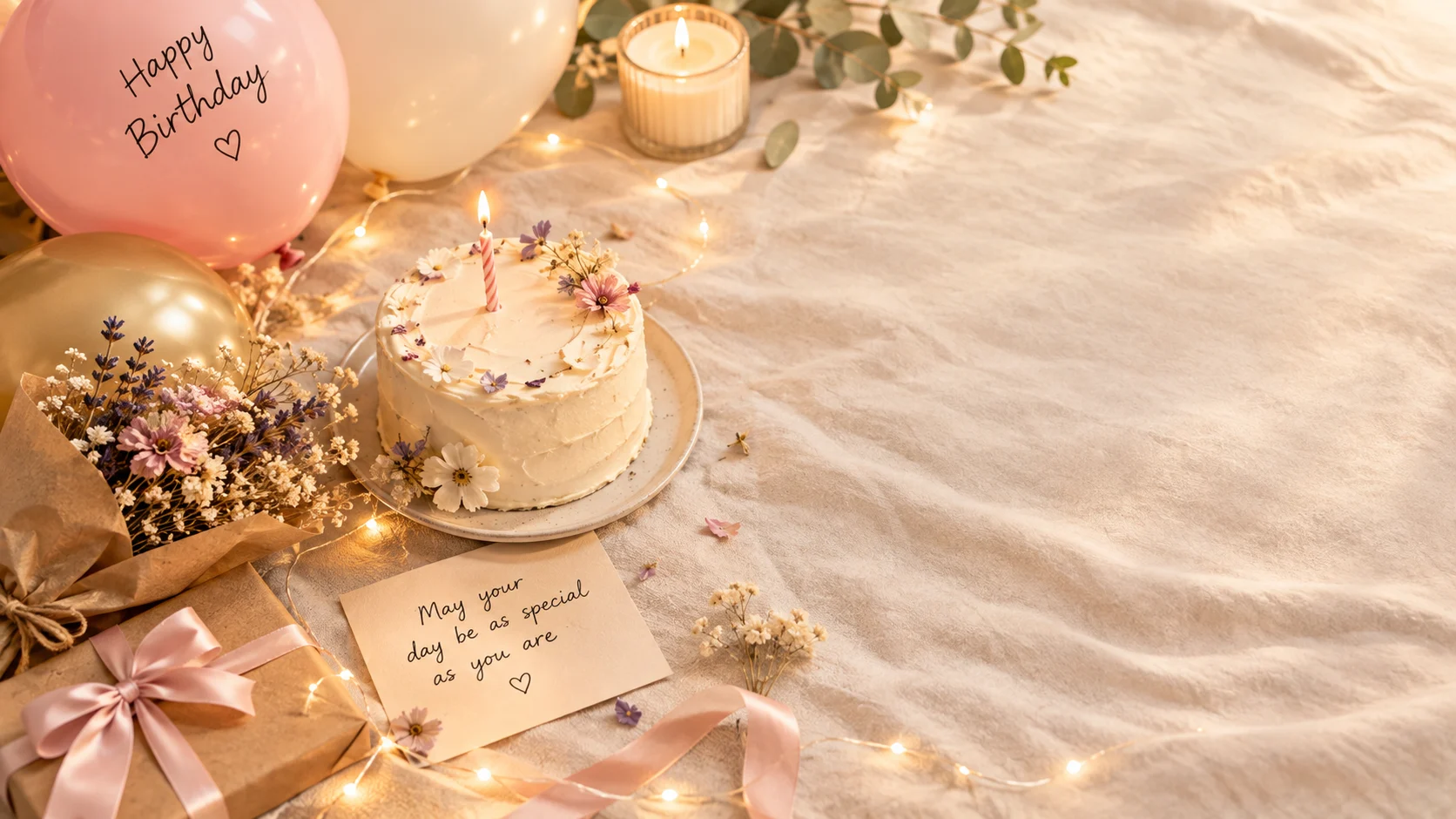 aesthetic birthday wishes