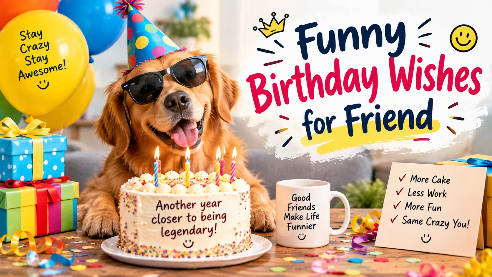 funny birthday wishes for friend